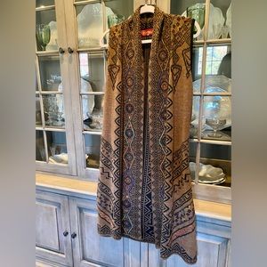 Alpaca Life Long Vest. Gorgeous!!! Size M, Peru.